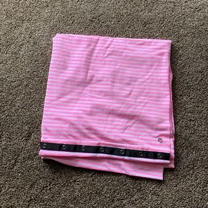 EUC pink stripe vinyasa scarf
